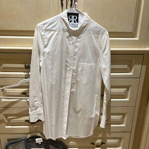 Gently Worn Vince Tunic white button down S